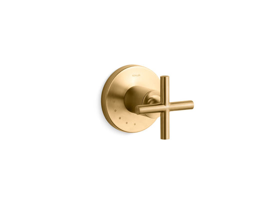 KOHLER K-T14490-3-2MB Purist Mastershower Volume Control Valve Trim With Cross Handle In Vibrant Brushed Moderne Brass