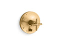 KOHLER K-T14501-3-2MB Purist Rite-Temp Valve Trim With Push-Button Diverter And Cross Handle - Vibrant Brushed Moderne Brass