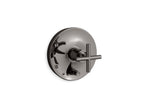 KOHLER K-T14501-3-TT Purist Rite-Temp Valve Trim With Push-Button Diverter And Cross Handle - Vibrant Titanium