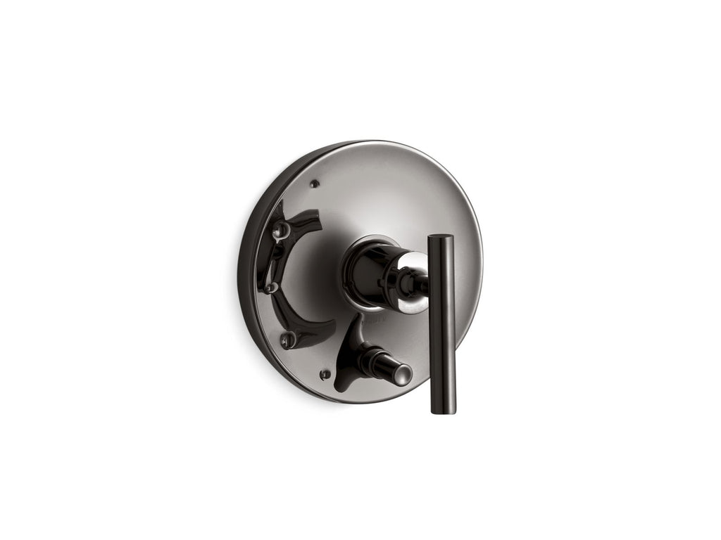 KOHLER K-T14501-4-TT Purist Rite-Temp Valve Trim With Push-Button Diverter And Lever Handle - Vibrant Titanium