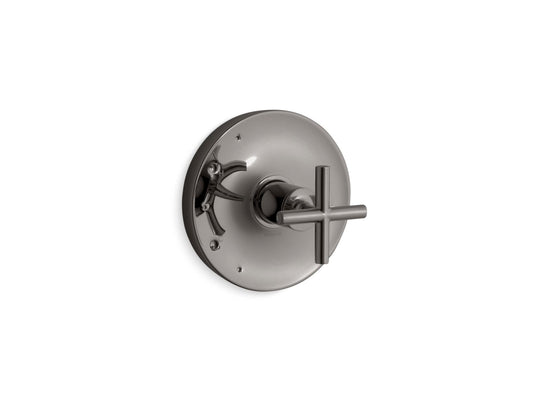 KOHLER K-TS14423-3-TT Purist Rite-Temp valve trim with cross handle - Vibrant Titanium