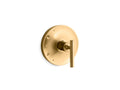KOHLER K-TS14423-4-2MB Purist Rite-Temp Valve Trim With Lever Handle - Vibrant Brushed Moderne Brass