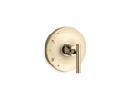 KOHLER K-TS14423-4-AF Purist Rite-Temp Valve Trim With Lever Handle - Vibrant French Gold