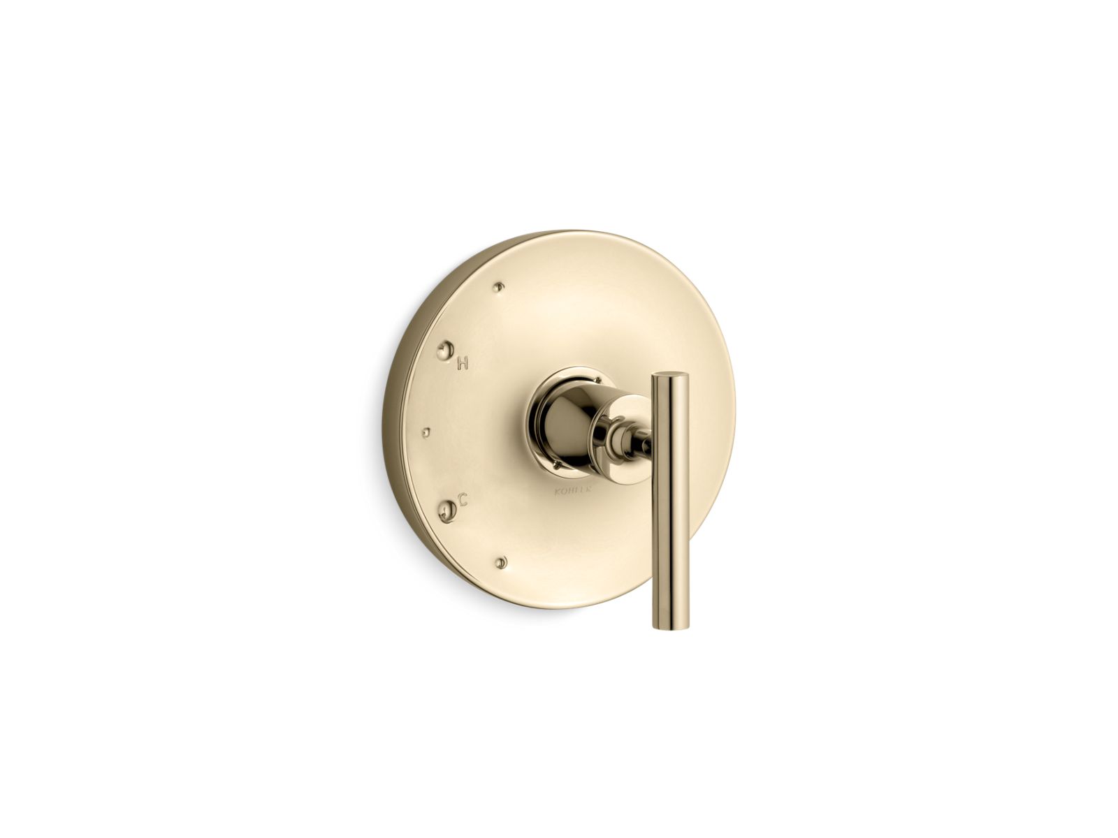KOHLER K-TS14423-4-AF Purist Rite-Temp Valve Trim With Lever Handle - Vibrant French Gold