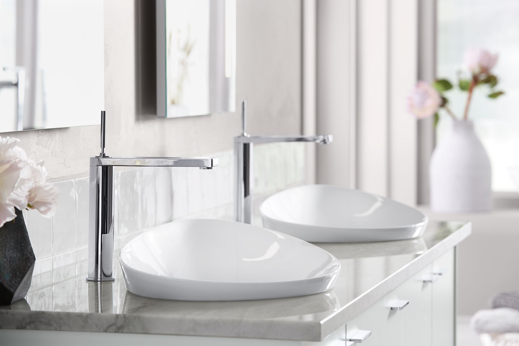 KOHLER K-20704-7 Veil 21" Oval Vessel Bathroom Sink - Black Black