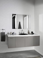 KOHLER K-75748-HD2-7 Sartorial Herringbone Carillon 17-1/2" Round Drop-In Bathroom Sink, No Overflow - Black Sartorial Herringbone