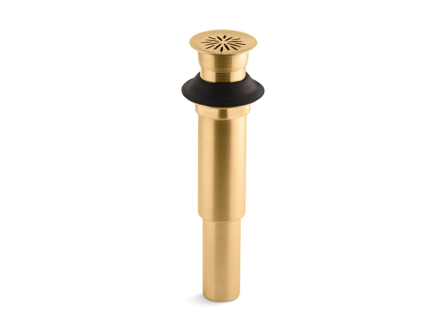 KOHLER K-7107-2MB Decorative Grid Drain Without Overflow In Vibrant Brushed Moderne Brass