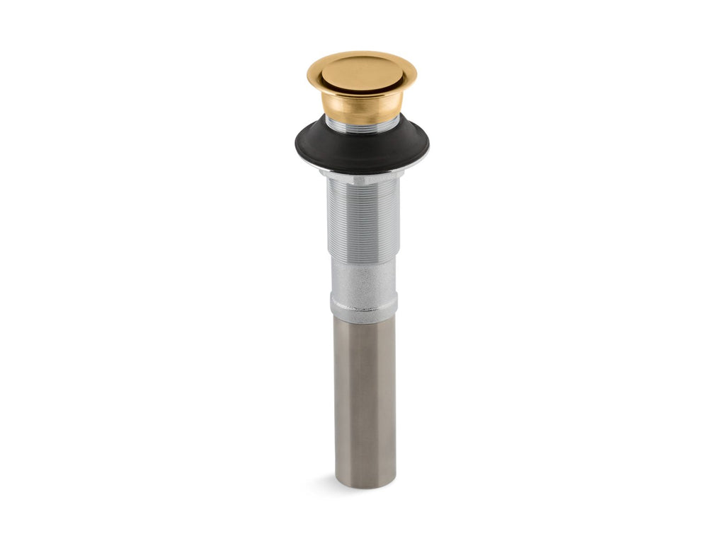 KOHLER K-7124-2MB Clicker Drain Without Overflow - Vibrant Brushed Moderne Brass