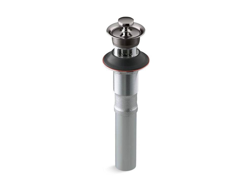 KOHLER K-7127-A-TT Bathroom Sink Drain With Overflow And Non-Removable Metal Stopper - Vibrant Titanium