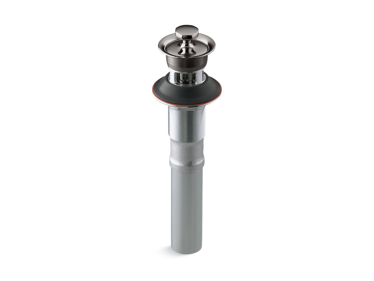 KOHLER K-7127-A-TT Bathroom Sink Drain With Overflow And Non-Removable Metal Stopper - Vibrant Titanium