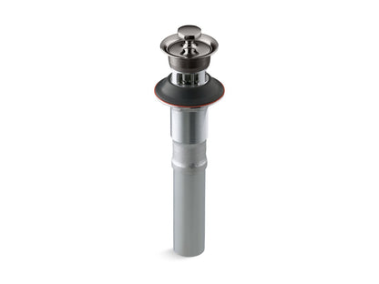 KOHLER K-7127-A-TT Bathroom sink drain with overflow and non-removable metal stopper - Vibrant Titanium