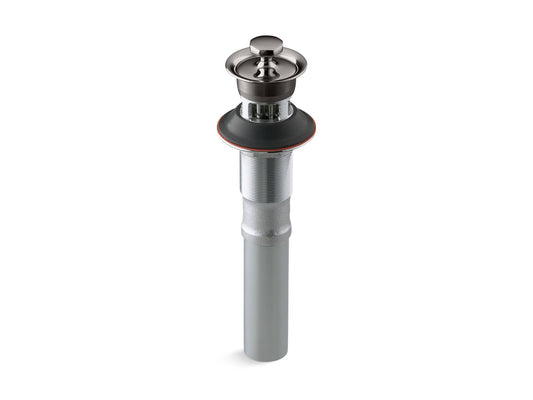 KOHLER K-7127-A-TT Bathroom sink drain with overflow and non-removable metal stopper - Vibrant Titanium