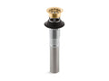 KOHLER K-7129-A-2MB Bathroom Sink Grid Drain With Overflow - Vibrant Brushed Moderne Brass