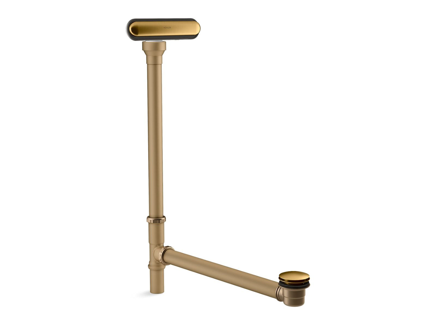 KOHLER K-7271-2MB Clearflo Slotted Overflow Brass Bath Drain In Vibrant Brushed Moderne Brass