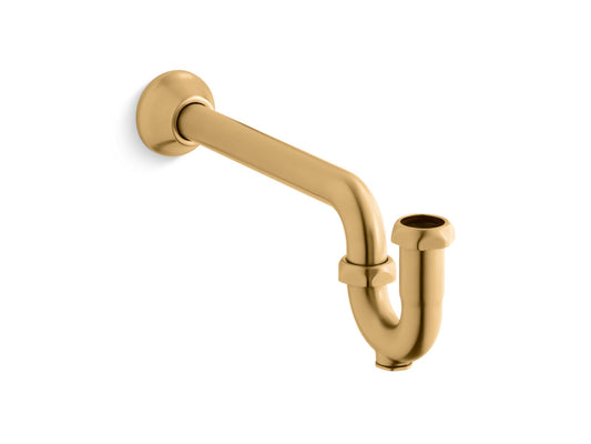 KOHLER K-9018-2MB Adjustable P-Trap With Long Tubing Outlet, 1-1/4" X 1-1/4" In Vibrant Brushed Moderne Brass