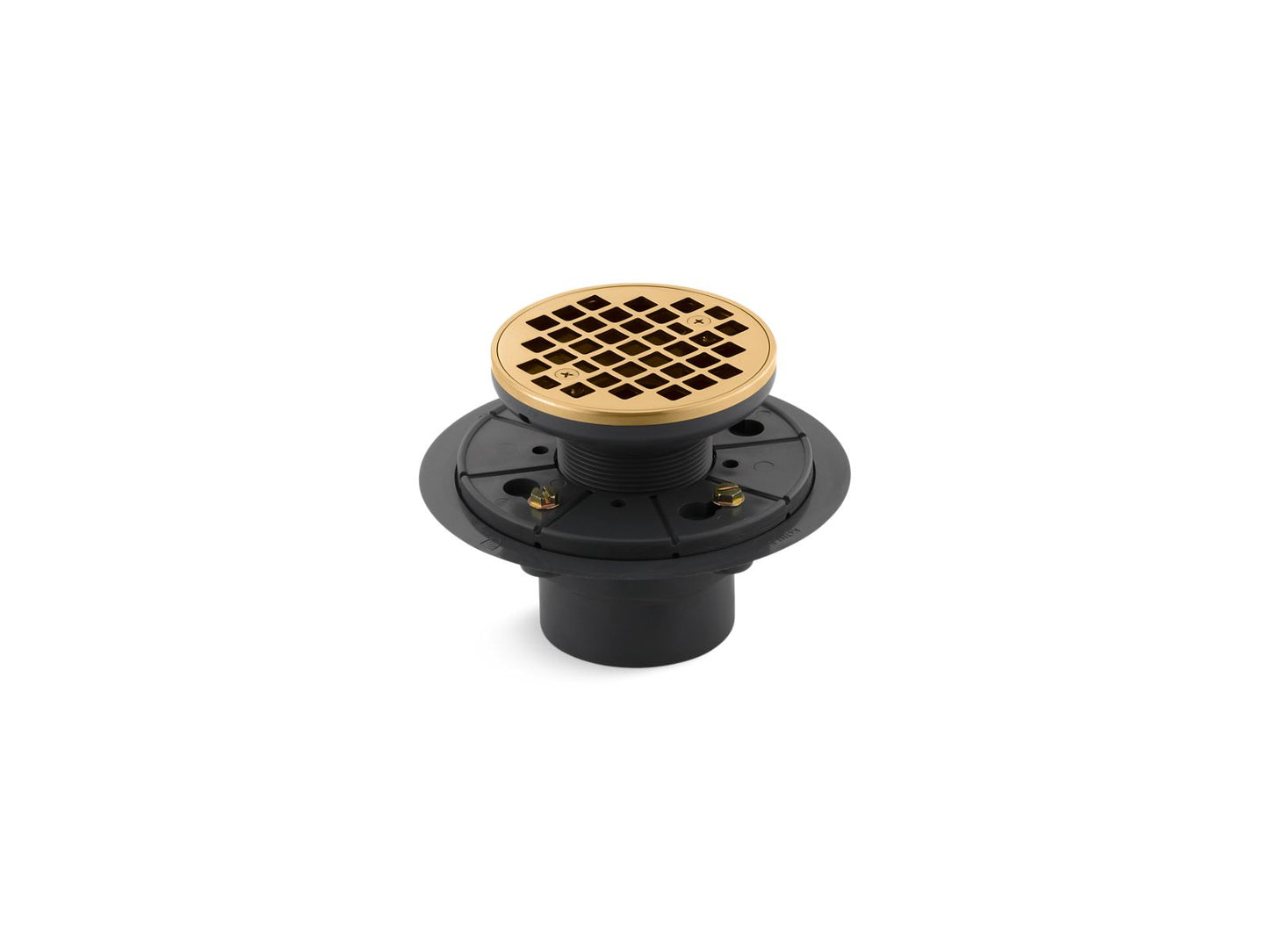 KOHLER K-9135-2MB Clearflo Round design tile-in shower drain - Vibrant Brushed Moderne Brass