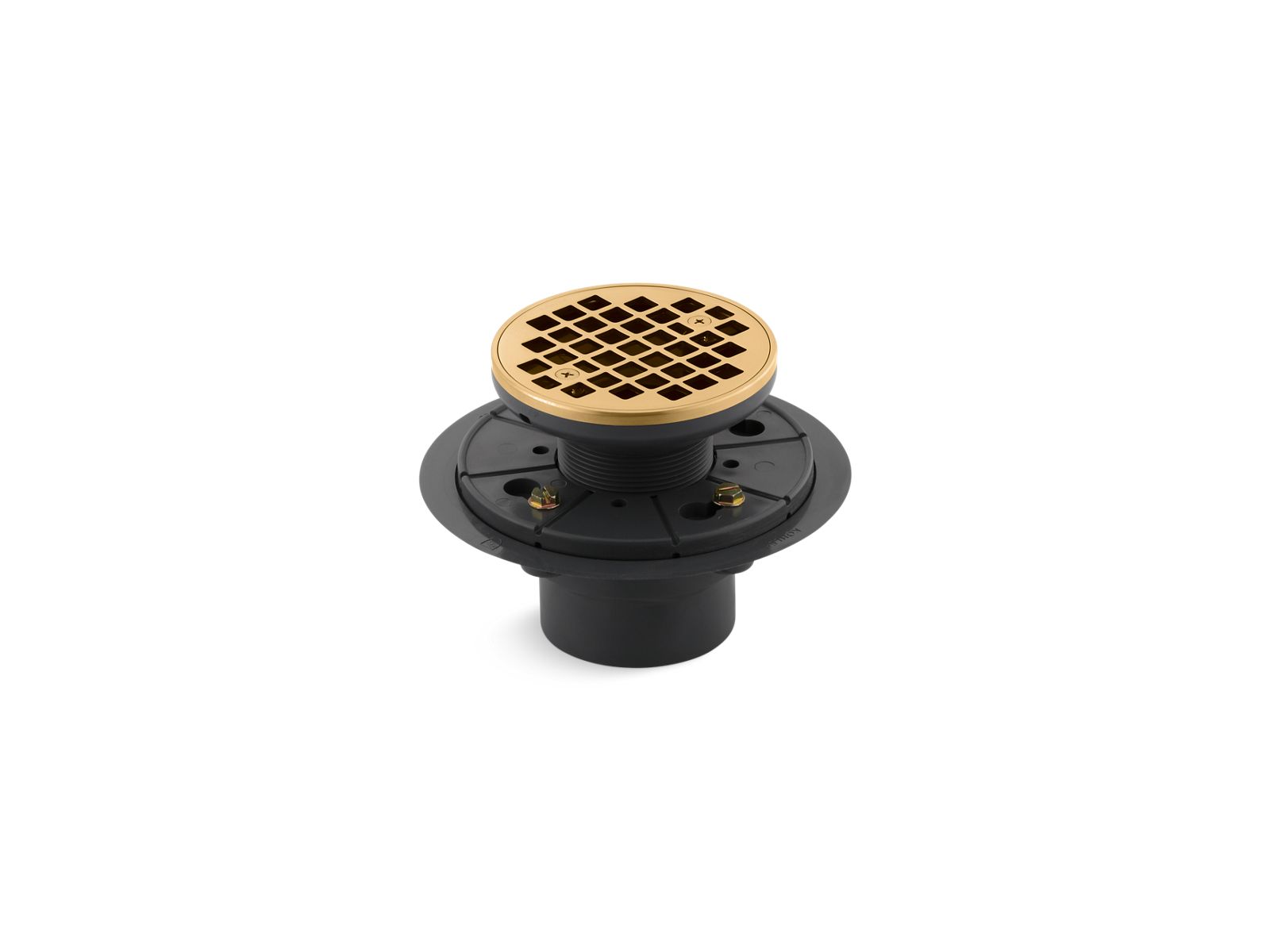 KOHLER K-9135-2MB Clearflo Round design tile-in shower drain - Vibrant Brushed Moderne Brass