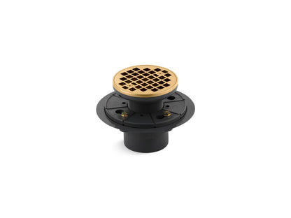 KOHLER K-9135-2MB Clearflo Round design tile-in shower drain - Vibrant Brushed Moderne Brass