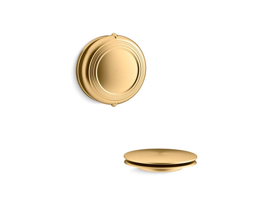 KOHLER K-T37393-2MB Pureflo Traditional Rotary-Turn Bath Drain Trim In Vibrant Brushed Moderne Brass