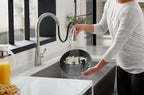 KOHLER K-596-VS Simplice Pull-Down Kitchen Sink Faucet With Three-Function Sprayhead - Vibrant Stainless