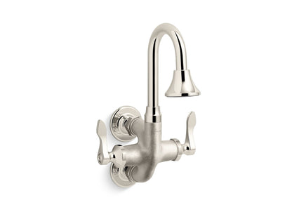 KOHLER K-730T70-4AR-SR Triton Bowe Cannock Wall-mount service sink faucet, 12 gpm - Vibrant Bright Nickel
