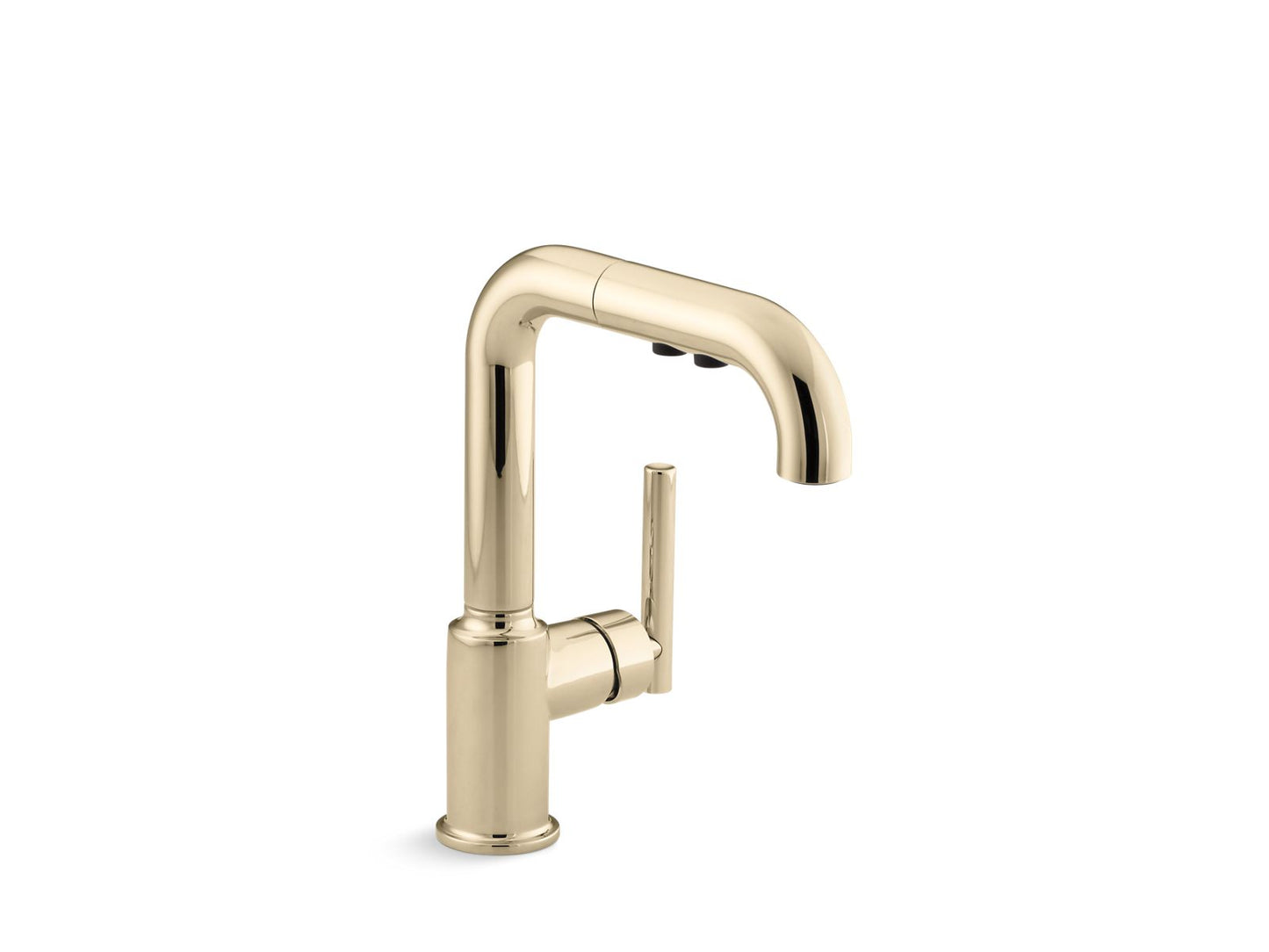 KOHLER K-7506-AF Purist Pull-Out Kitchen Sink Faucet With Three-Function Sprayhead In Vibrant French Gold