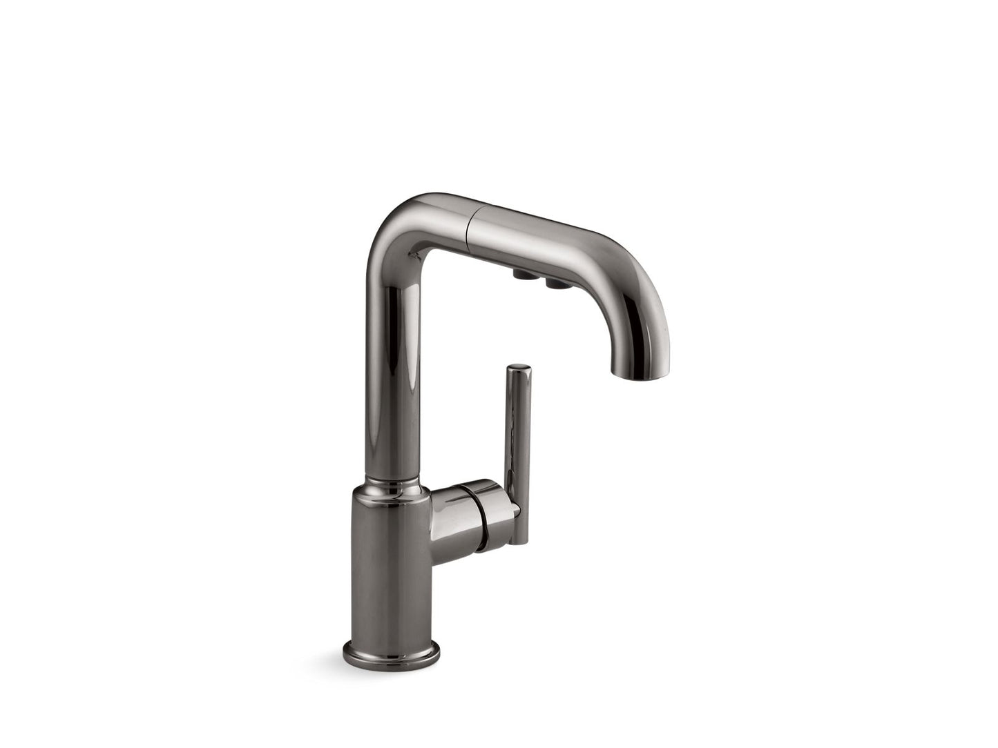 KOHLER K-7506-TT Purist Pull-Out Kitchen Sink Faucet With Three-Function Sprayhead In Vibrant Titanium