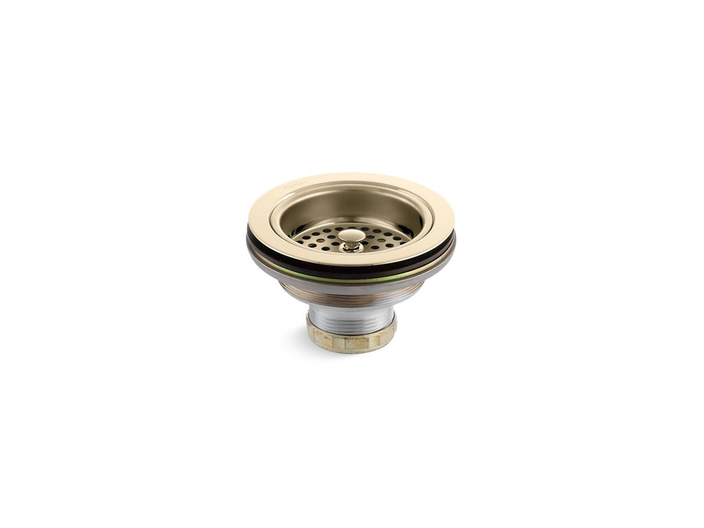 KOHLER K-8799-AF Duostrainer Sink Drain And Strainer Basket, Less Tailpiece - Vibrant French Gold