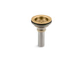 KOHLER K-8801-2MB Duostrainer Sink Drain And Strainer With Tailpiece - Vibrant Brushed Moderne Brass