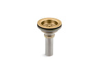 KOHLER K-8801-2MB Duostrainer Sink Drain And Strainer With Tailpiece - Vibrant Brushed Moderne Brass