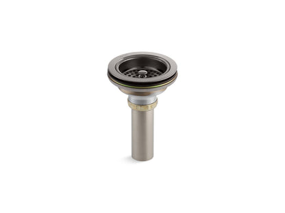 KOHLER K-8801-TT Duostrainer Sink drain and strainer with tailpiece - Vibrant Titanium