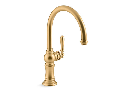 KOHLER K-99263-2MB Artifacts Single-Handle Kitchen Sink Faucet In Vibrant Brushed Moderne Brass