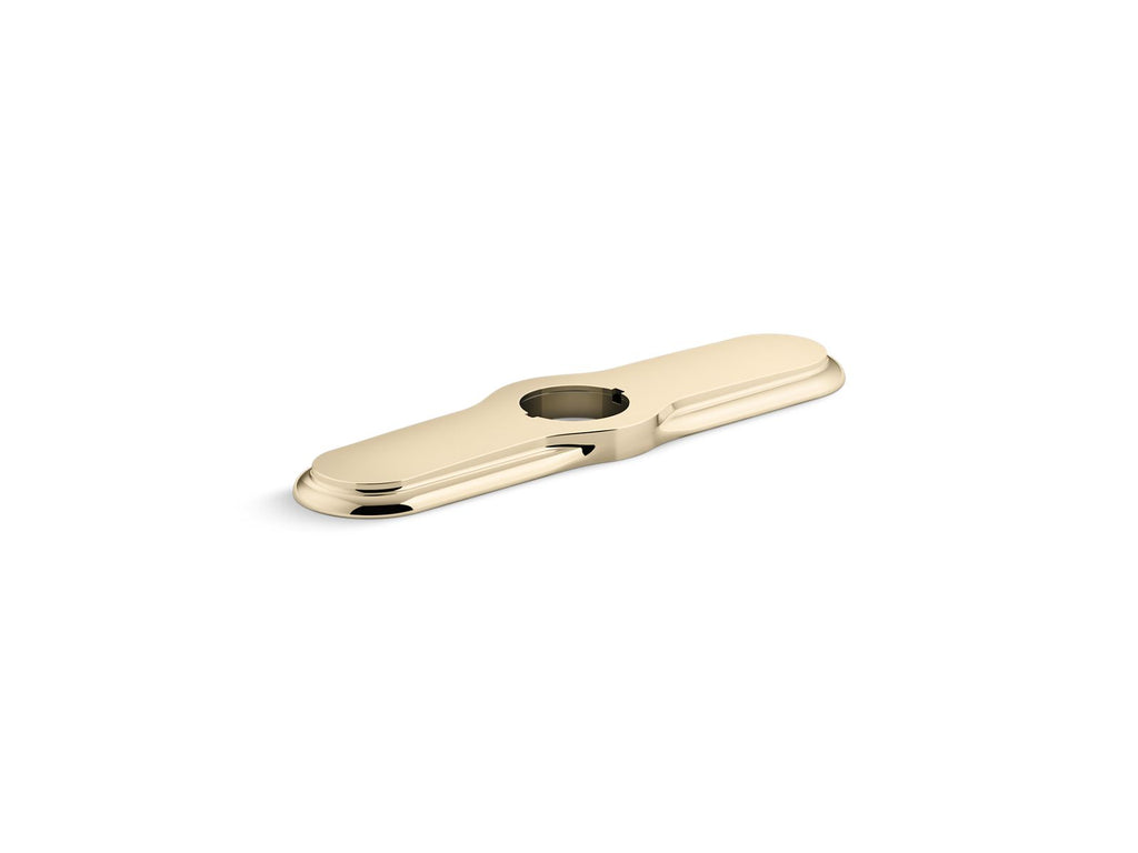 KOHLER K-99272-AF 3-Hole Kitchen Faucet Escutcheon - Vibrant French Gold