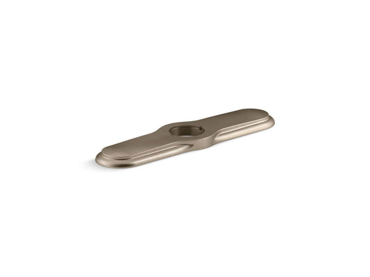 KOHLER K-99272-BV 3-hole kitchen faucet escutcheon - Vibrant Brushed Bronze