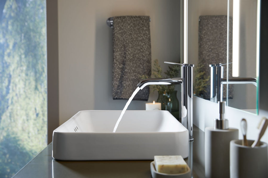 KOHLER K-77959-4A-CP Components Tall Single-Handle Bathroom Sink Faucet, 1.2 Gpm - Polished Chrome