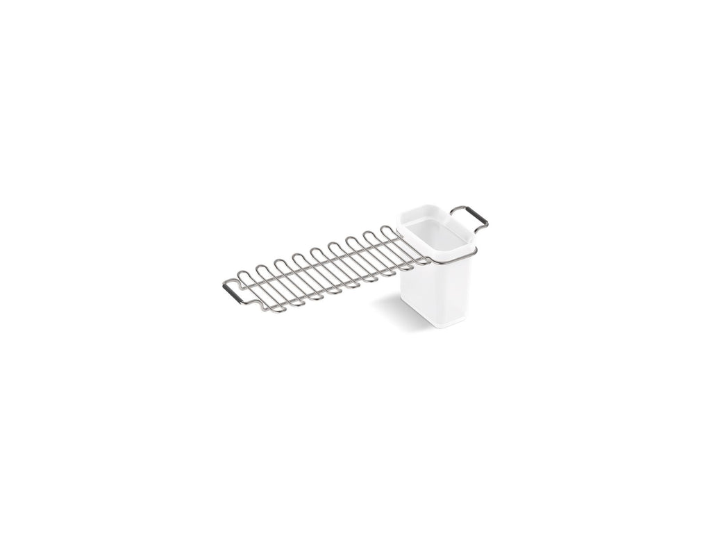 KOHLER K-21109-ST Farmstead Utility Rack With Cup - Stainless Steel