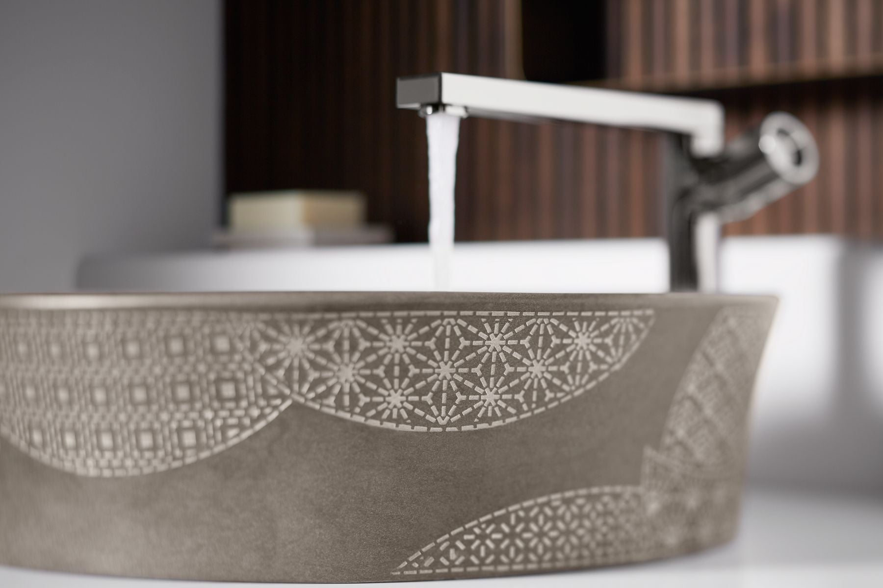 KOHLER K-8324-CS7 Kensho 16" Round Vessel Bathroom Sink, No Overflow - Grey Fousana