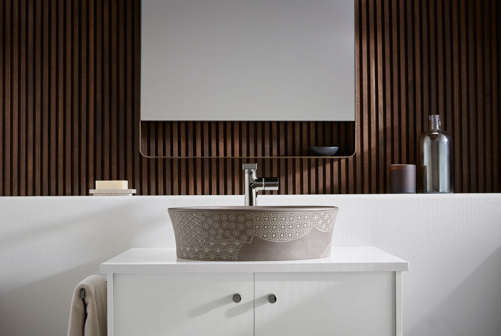 KOHLER K-8324-CS7 Kensho 16" Round Vessel Bathroom Sink, No Overflow - Grey Fousana