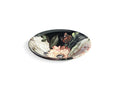 KOHLER K-30333-DM1-0 Dutchmaster Blush Floral Carillon 17-3/4" Round Drop-In Bathroom Sink, No Overflow - Blush Floral