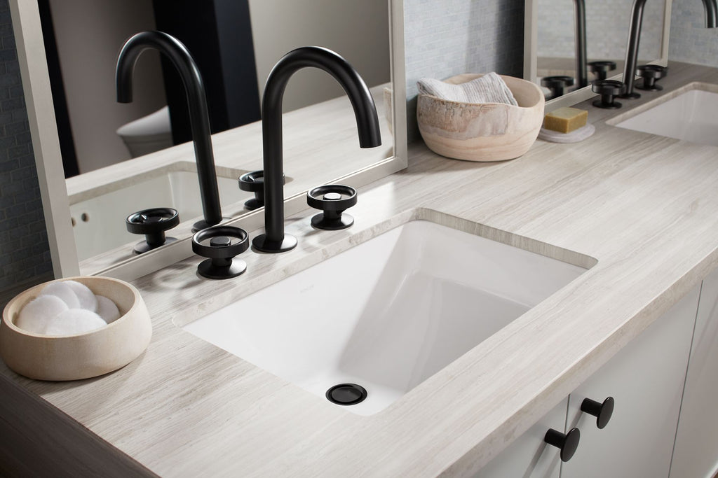 KOHLER K-2214-0 Ladena 21" Rectangular Undermount Bathroom Sink - White