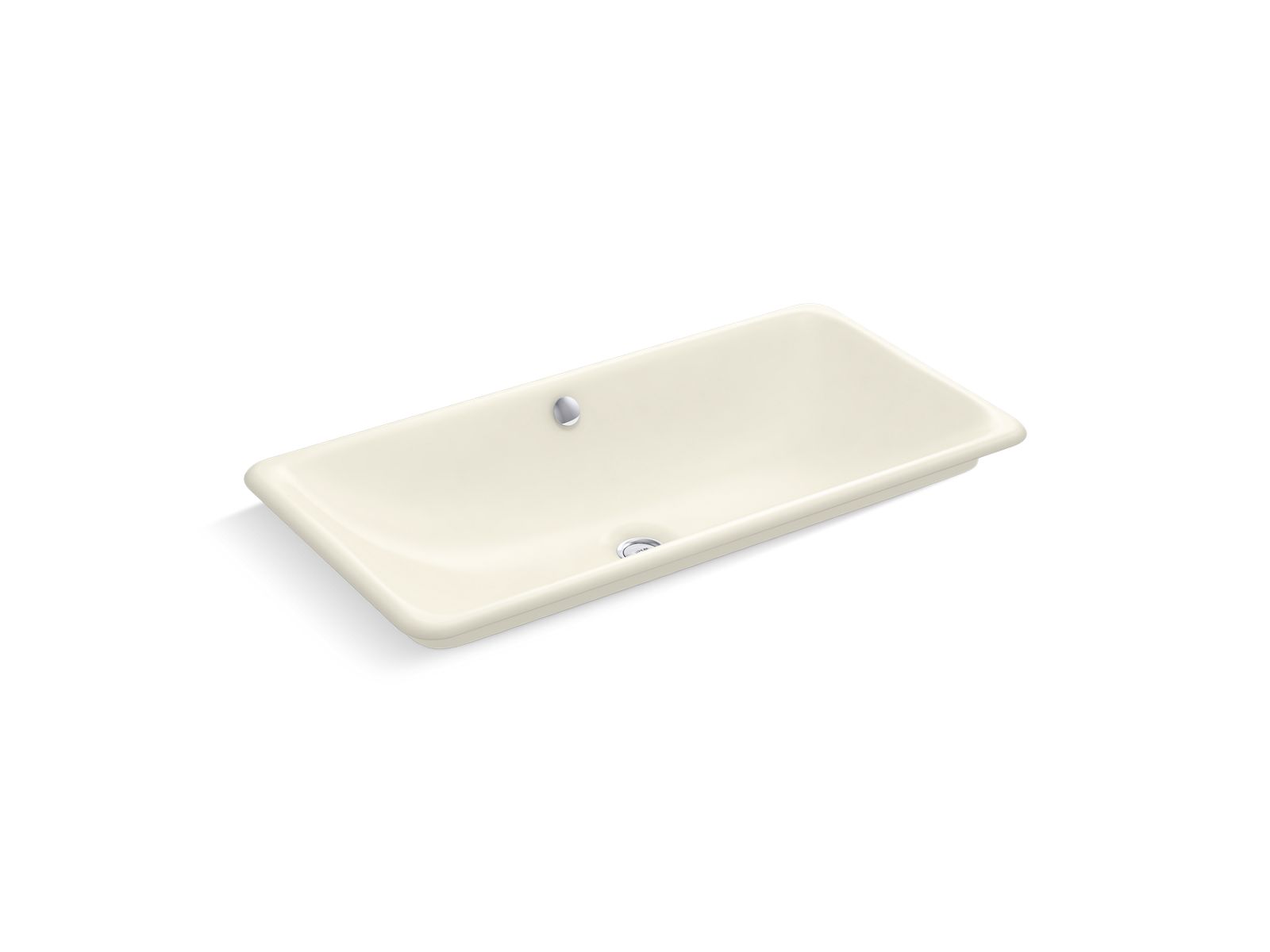 KOHLER K-20212-B-96 Iron Plains 30" Rectangular Drop-In/Undermount/Vessel Bathroom Sink With Biscuit Painted Underside - Biscuit