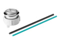KOHLER Button & Rod Assembly Kit - Satin Chrome with Polished Chrome Accents, K-1036156-SC
