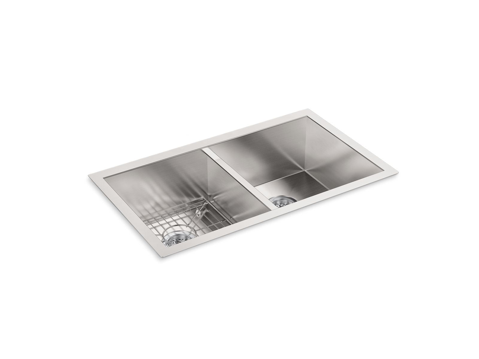 KOHLER K-3820-NA Vault 32" Undermount Double-Bowl Kitchen Sink - Stainless Steel