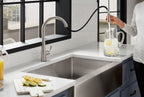 KOHLER K-22036-CP Simplice Touchless Pull-Down Kitchen Sink Faucet With Three-Function Sprayhead - Polished Chrome