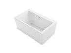 KOHLER K-24010-0 Stargaze 60" X 34" Freestanding Bath With Straight Shroud - White