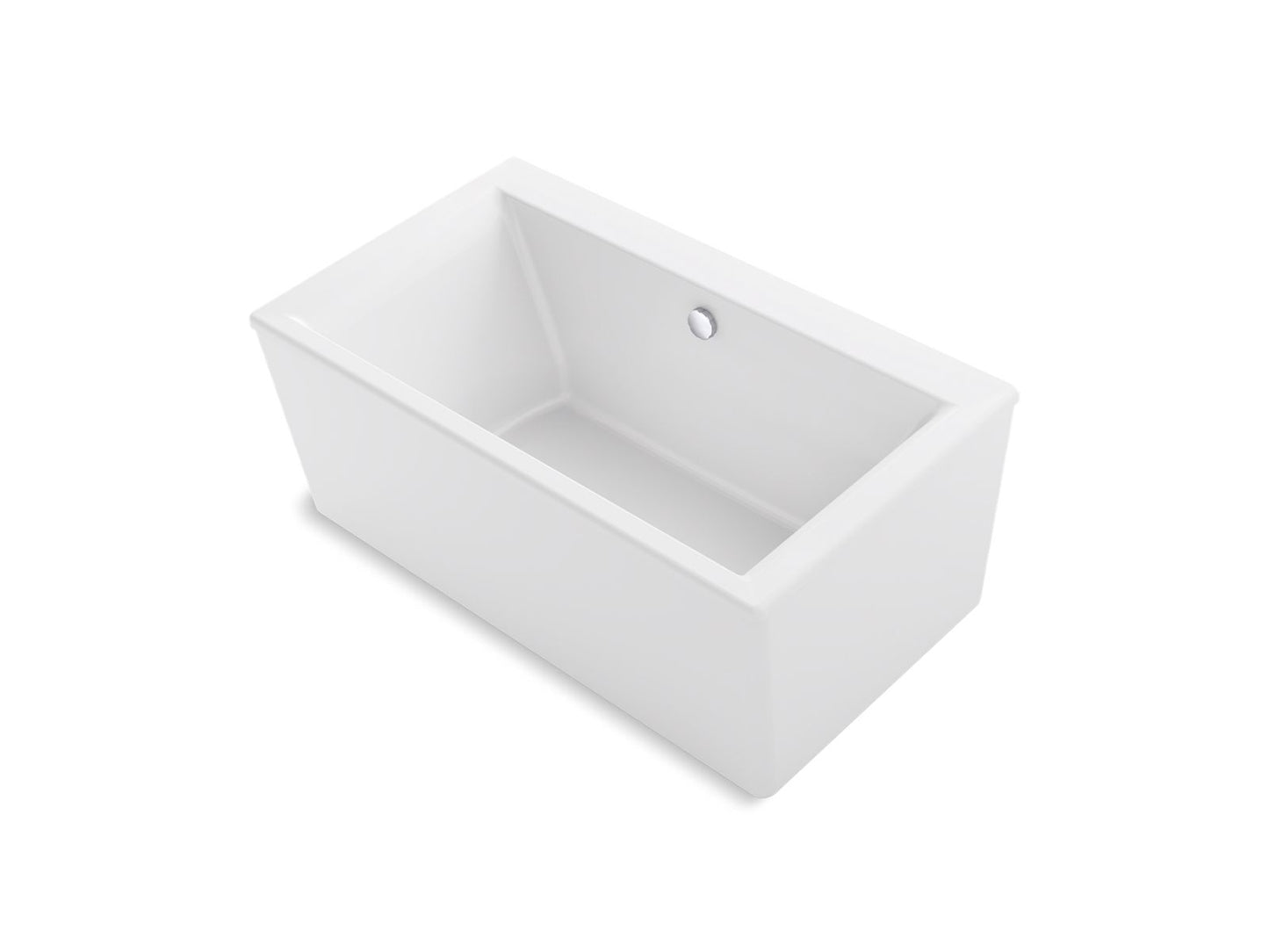 KOHLER K-24010-0 Stargaze 60" X 34" Freestanding Bath With Straight Shroud - White