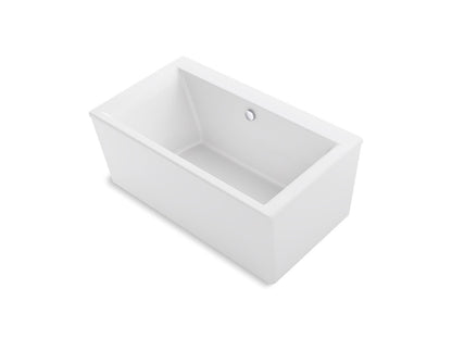 KOHLER K-24010-0 Stargaze 60" X 34" Freestanding Bath With Straight Shroud - White