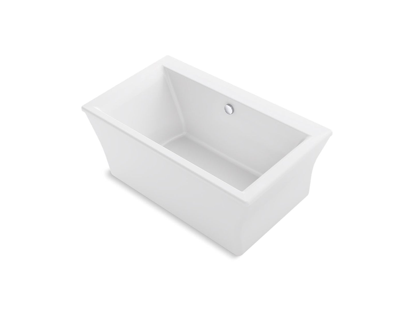 KOHLER K-24011-0 Stargaze 60-1/4" X 34-1/4" Freestanding Bath With Fluted Shroud In White