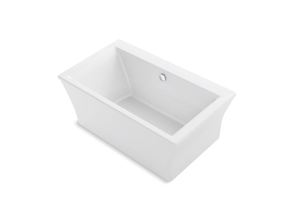 KOHLER K-24011-0 Stargaze 60-3/16" X 34-1/4" Freestanding Bath With Fluted Shroud - White
