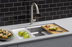 KOHLER K-23651-NA Prolific 29" Undermount Single-Bowl Workstation Kitchen Sink - Stainless Steel